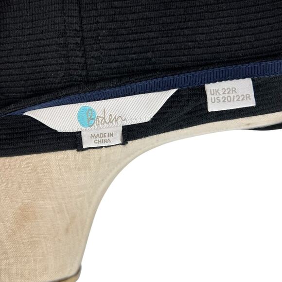 Boden Ellen Ottoman Dress Shift Pockets Black Plus Size 20 22R - Picture 9 of 11